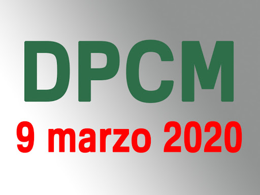 Aggiornamento disposizioni DPCM 09.03.2020